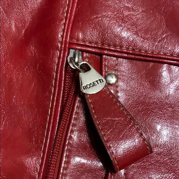 Rosetti Red Leather Shoulder Bag - Picture 9 of 16